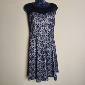 Enfocus Studio Drop Waist Lace Detailed Dress